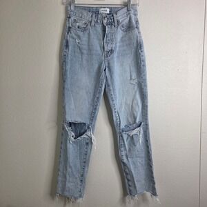 Pistola Jeans 24 Charlie High Rise Distressed Straight Button Fly P6883RLP‎